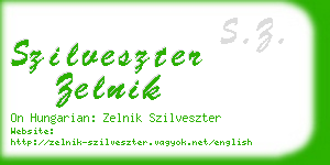 szilveszter zelnik business card